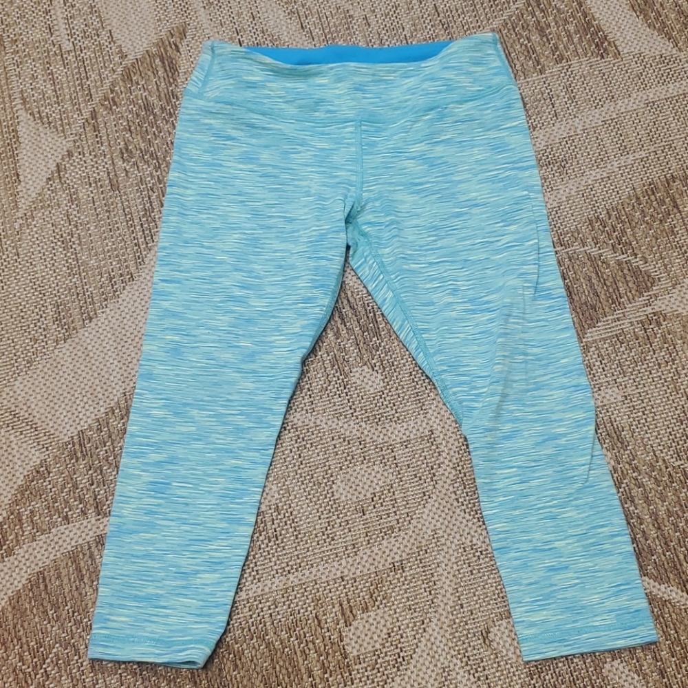 Ivivva turquoise leggings- size 12